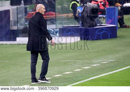 Milano, Italy. 25th November 2020. Zinedine Zidan, Head Coach Of   Of Real Madrid Fc   During Uefa C