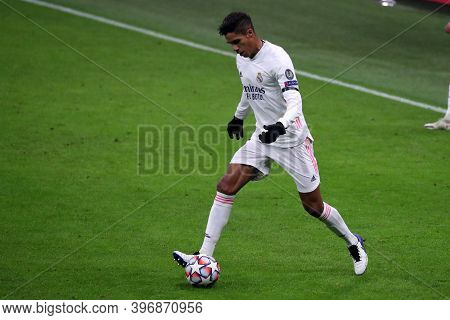 Milano, Italy. 25th November 2020. Raphael Varane Of Real Madrid Fc   During Uefa Champions League G