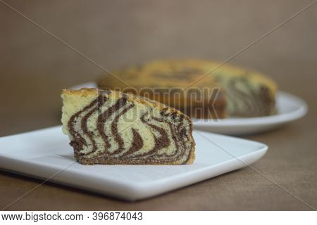 Zebra Cake, A Cake With Pattern Similar To Zebras