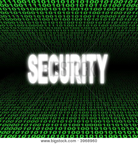 Security Text Over Binary Code