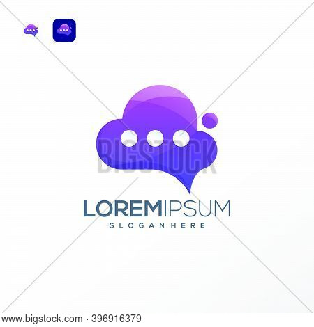 Cloud Data Logo Design Vector Template Easy To Use