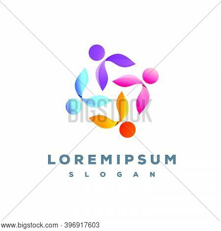 Colorful Team Logo Design Vector Template Easy To Use