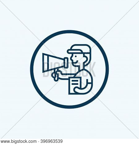 Movie Director Icon Isolated On White Background From People Collection. Movie Director Icon Trendy 