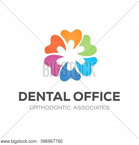 Colorful Modern Dental Oral Medicine Logo