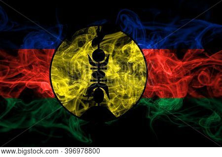 France, French, Flnks Smoke Flag Isolated On Black Background