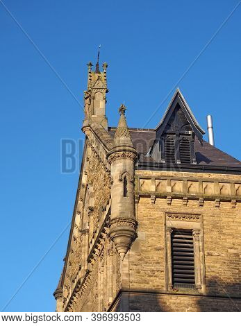 The Roof And Facade Of The Theatre Royal In York Built In 1744 And Refurbished In A Gothic Style In 