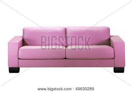 stylish pink sofa