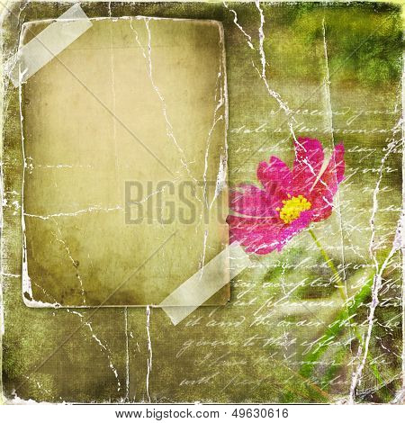 vintage photoalbum with blank page
