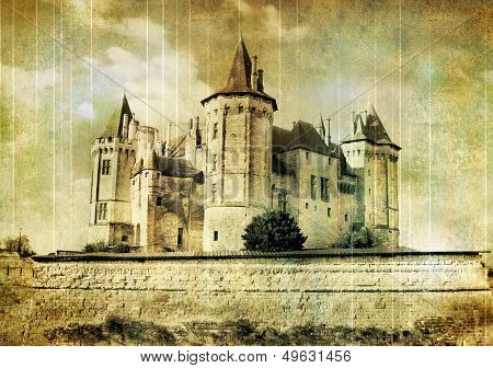 fairy Saumur castle (from my castles series)