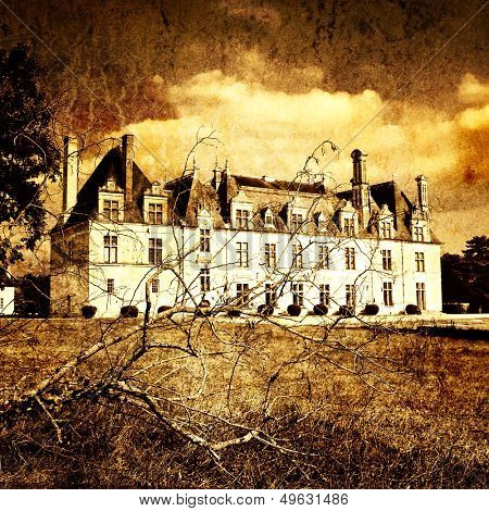 golden castle -artistic toned picture