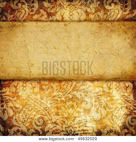 vintage decorative paper background with place for text
