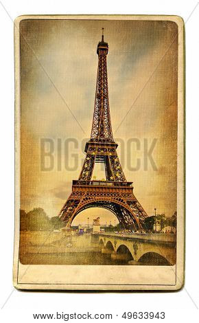 European landmarks vintage cards series - Paris