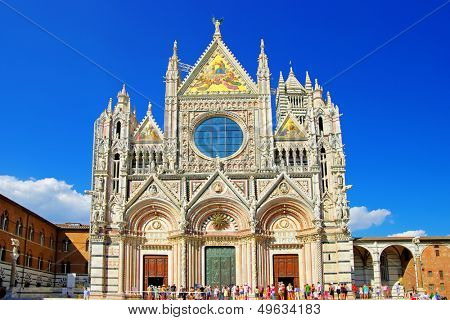cathedral on medieval Siena - Tuscany