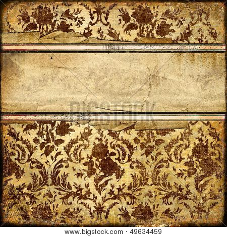vintage golden  background with place for text