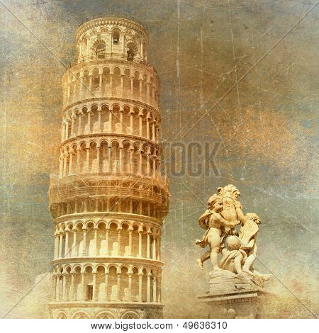Pisa - retro styled picture