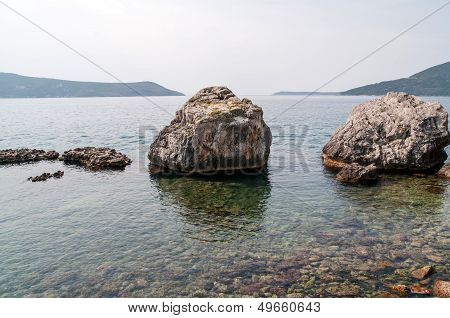 Rocks In The Sea