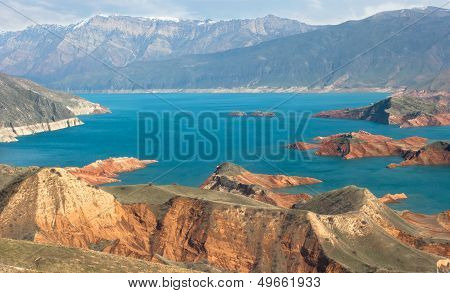 Lake in mountains