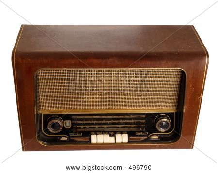 Rádio antigo (isolado)