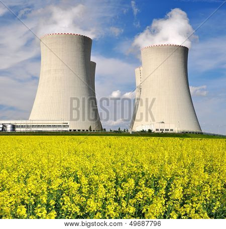 Nuclear power plant Temelin in Czech Republic , Europe 