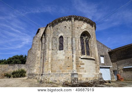 Parthenay ancient gothic church, Poitou-Charentes, France