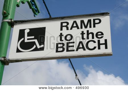Rampe til stranden
