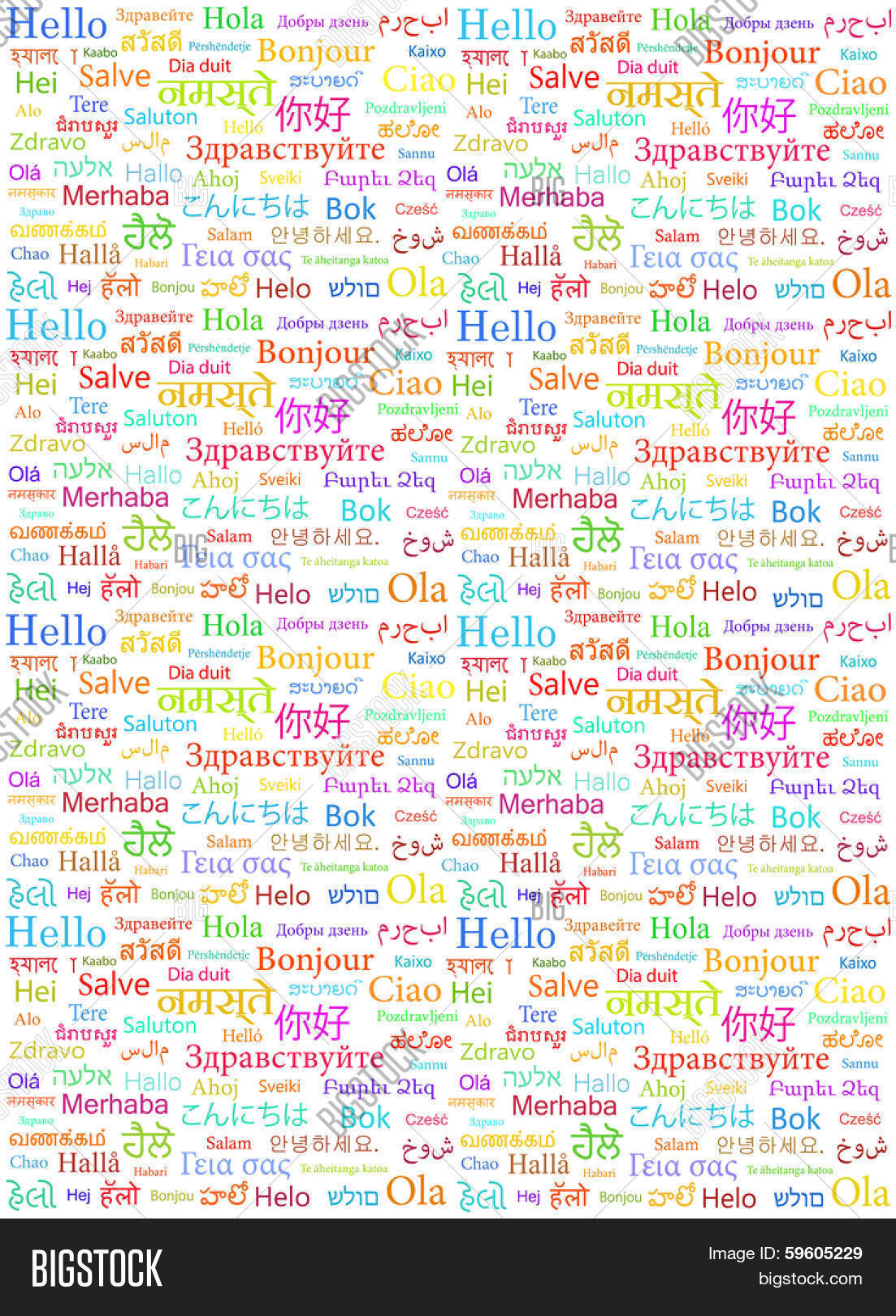 Word Hello Written Image & Photo (Free Trial) | Bigstock