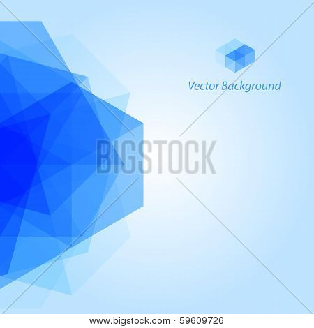 Blue Abstract Geometrical Background