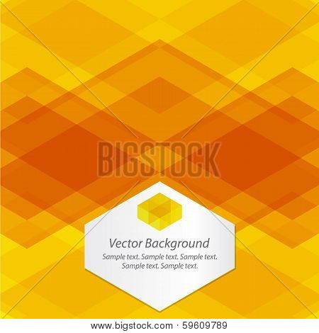 Orange Abstract Geometrical Background