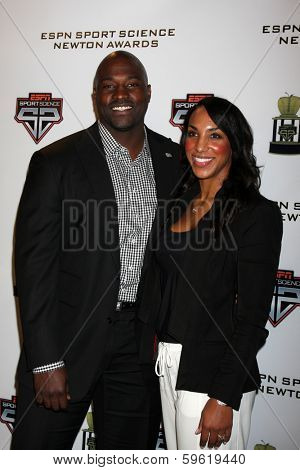 LOS ANGELES  - FEB 9:  Marcellus Wiley, fiance at the ESPN Sport Science Newton Awards at Sport Science Studio on February 9, 2014 in Burbank, CA