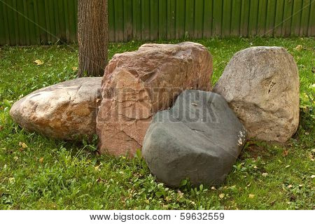 group of bolders