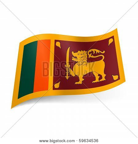 State flag of Sri Lanka