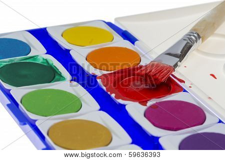 Paintbox With Brush