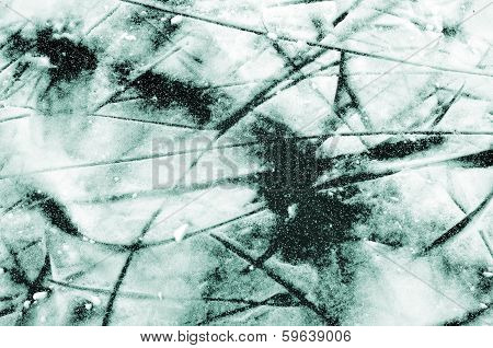Background Traces Of The Skates On The Ice