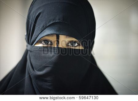 Portrait of a beautiful Muslim Arabic girl