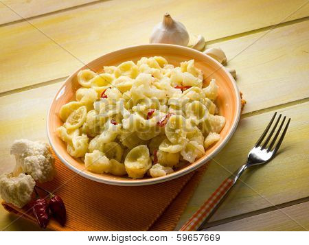 orecchiette with cauliflower