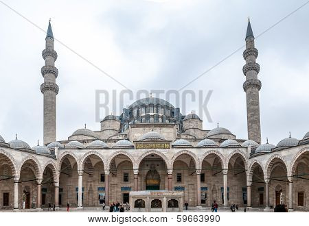 Courtyard Of Suleymaniye Mosque