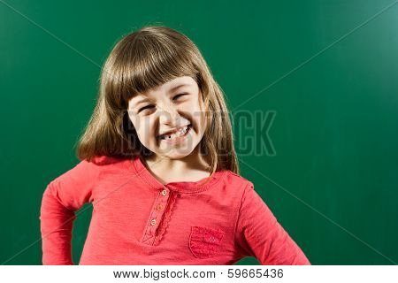 Cheerful little girl