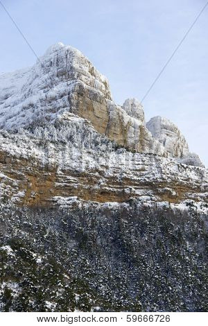 Oroel Peak in the Pyrenees, Jaca, Huesca, Aragon, Spain