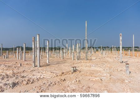 Construction, piling stage