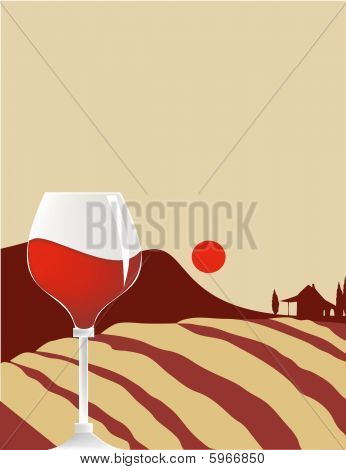 Bicchiere di vino.
