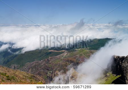 Pico Do Areeiro Clouds, Madeira