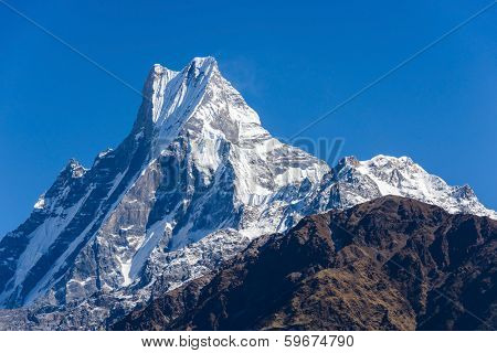 The Machapuchre in the Annapurna region,  Nepal