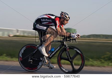 Time trial cyclist.