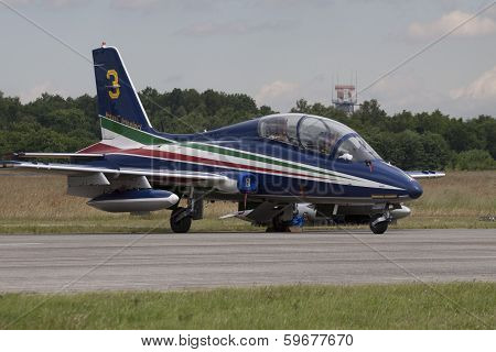 Parking italian airplane.