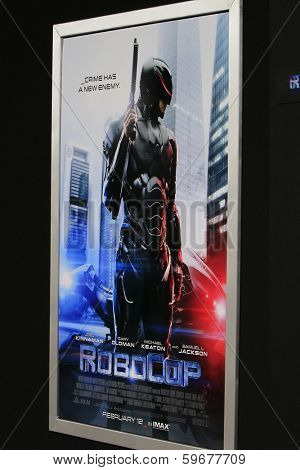LOS ANGELES - FEB 10:  Robocop Poster at the 