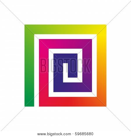 Square Rainbow Spiral