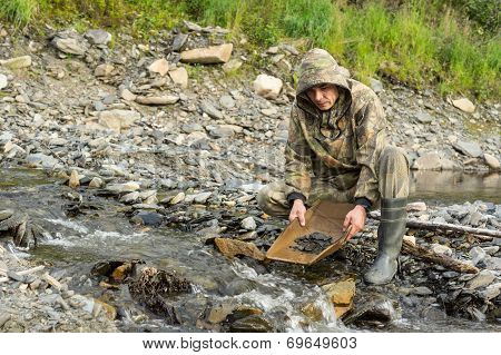 Exploration geologist produces.