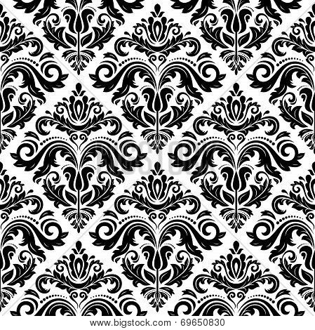 Damask Seamless Pattern. Abstract Background