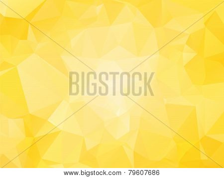 Yellow Background With Triagles - Sun Motif