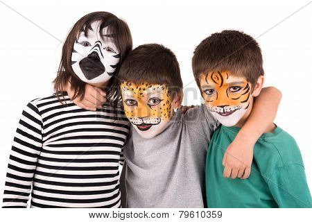 Kids With Face-paint